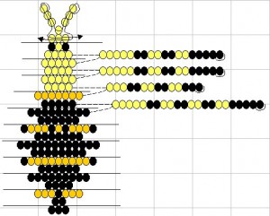 Схема бисероплетения паука