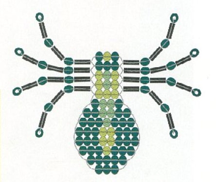 Схема бисероплетения паука