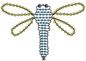 Схема бисероплетения стрекозы