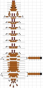 Схема бисероплетения лошади