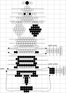Схема бисероплетения собаки