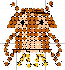 Схема бисероплетения совы