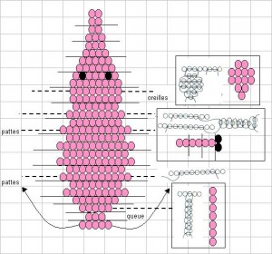 Схема бисероплетения свиньи