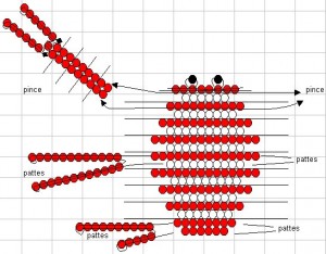 Схема бисероплетения краба