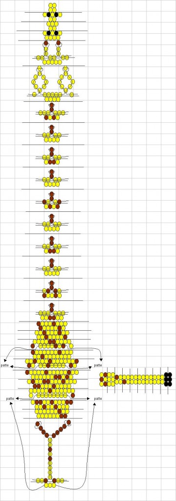Схема бисероплетения жирафа