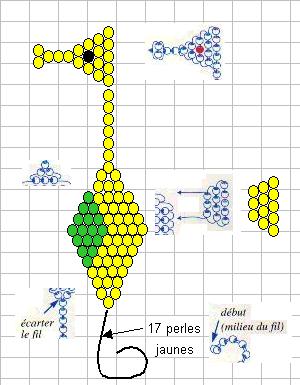 Схема бисероплетения морского конька