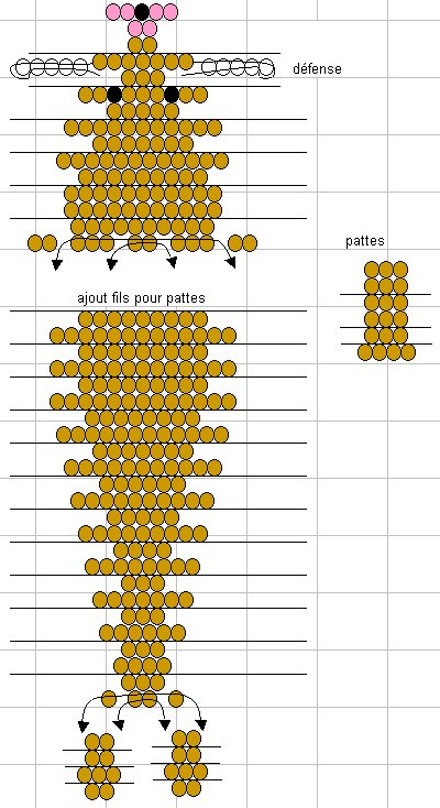 Схема бисероплетения моржа