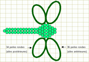 Схема бисероплетения стрекозы