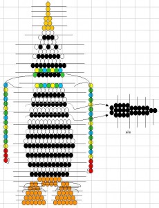 Схема бисероплетения пингвина