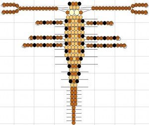 Схема бисероплетения скорпиона