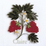 Клубника из бумаги