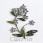 Незабудки из бумаги