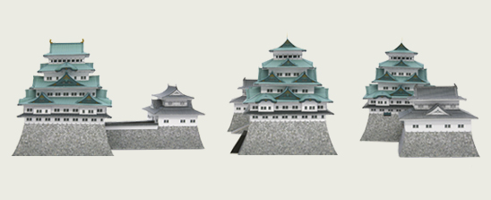Замок Нагоя - готовая модель