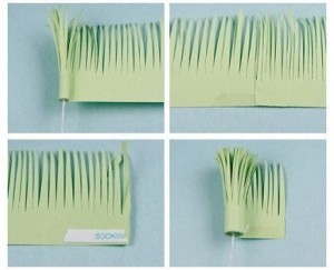 Начните накручивать полосы на проволоку