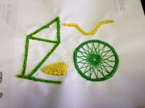 Создание велосипеда 3D ручкой на шаблоне